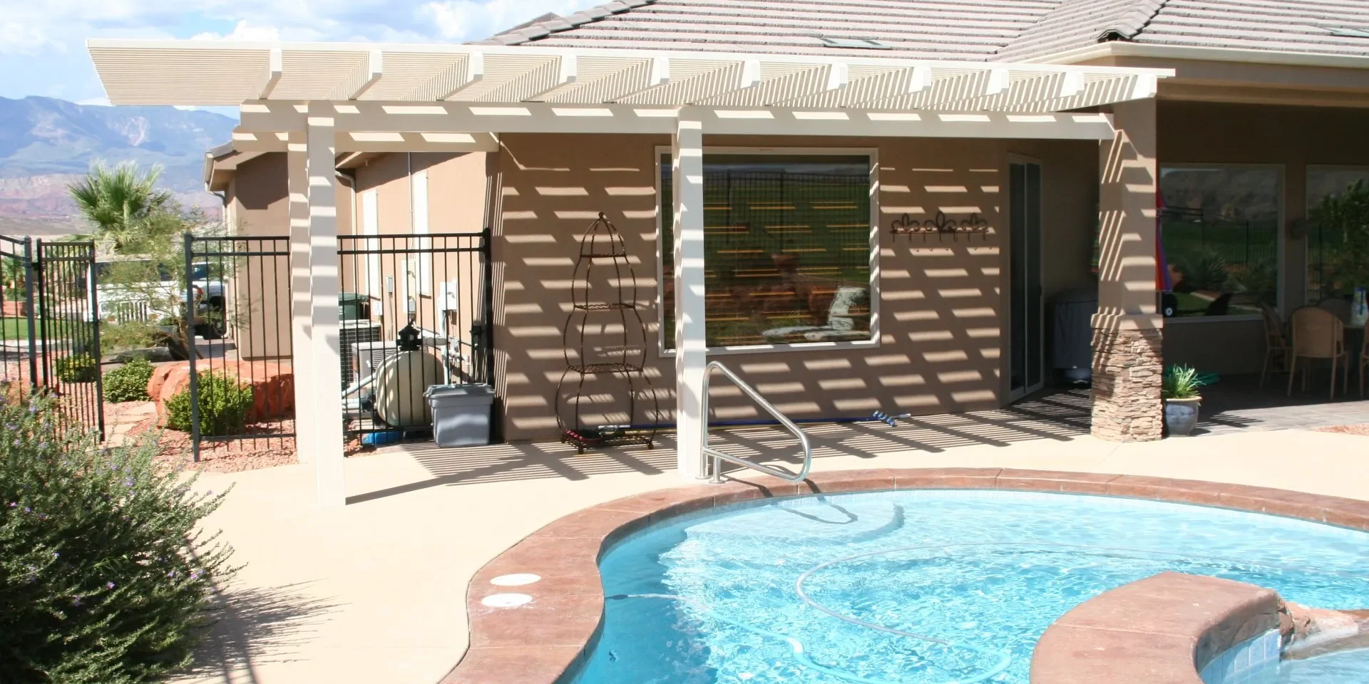 Custom lattice awning in St. George Custom lattice awning in St. George