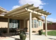 Lattice awning with columns