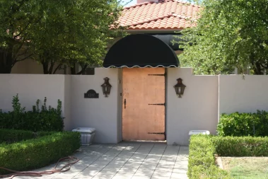 Custom Fabric Gate awning