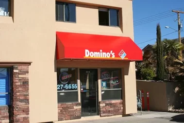 Custom business awning