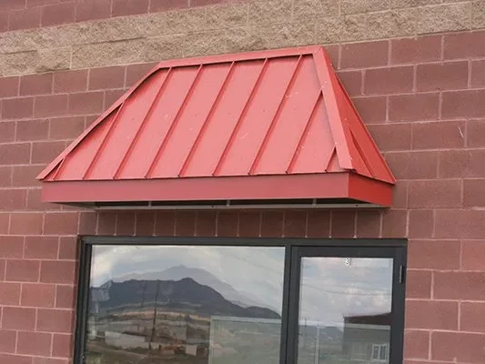 Custom steel awning