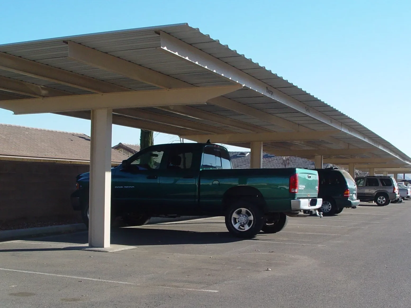 Custom Steel Parking Cover in Washington Utah