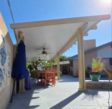 Light aluminum awning